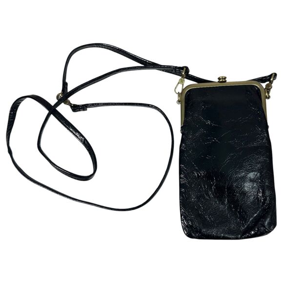 Hobo International Melody Crossbody Purse Mini Black Leather NEW without Tags - Picture 1 of 6